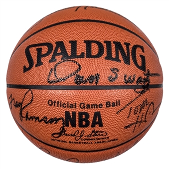 1962-63 Boston Celtics NBA Champions Team Signed Basketball (JSA)